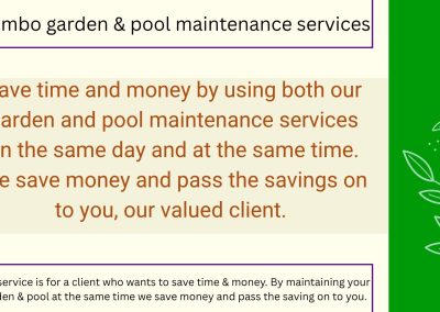 Combo garden and pool maintenance services